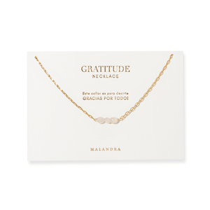 Gratitude Triple Blush Necklace - COLLARES - Malandra Jewelry - TC2631
