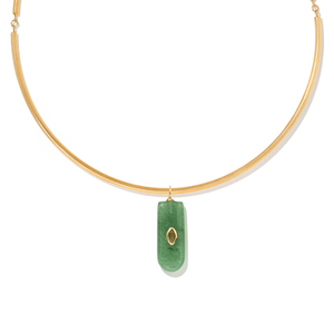 GREEN AVENTURINE GAIA CHOKER - COLLARES - Malandra Jewelry - TC2427