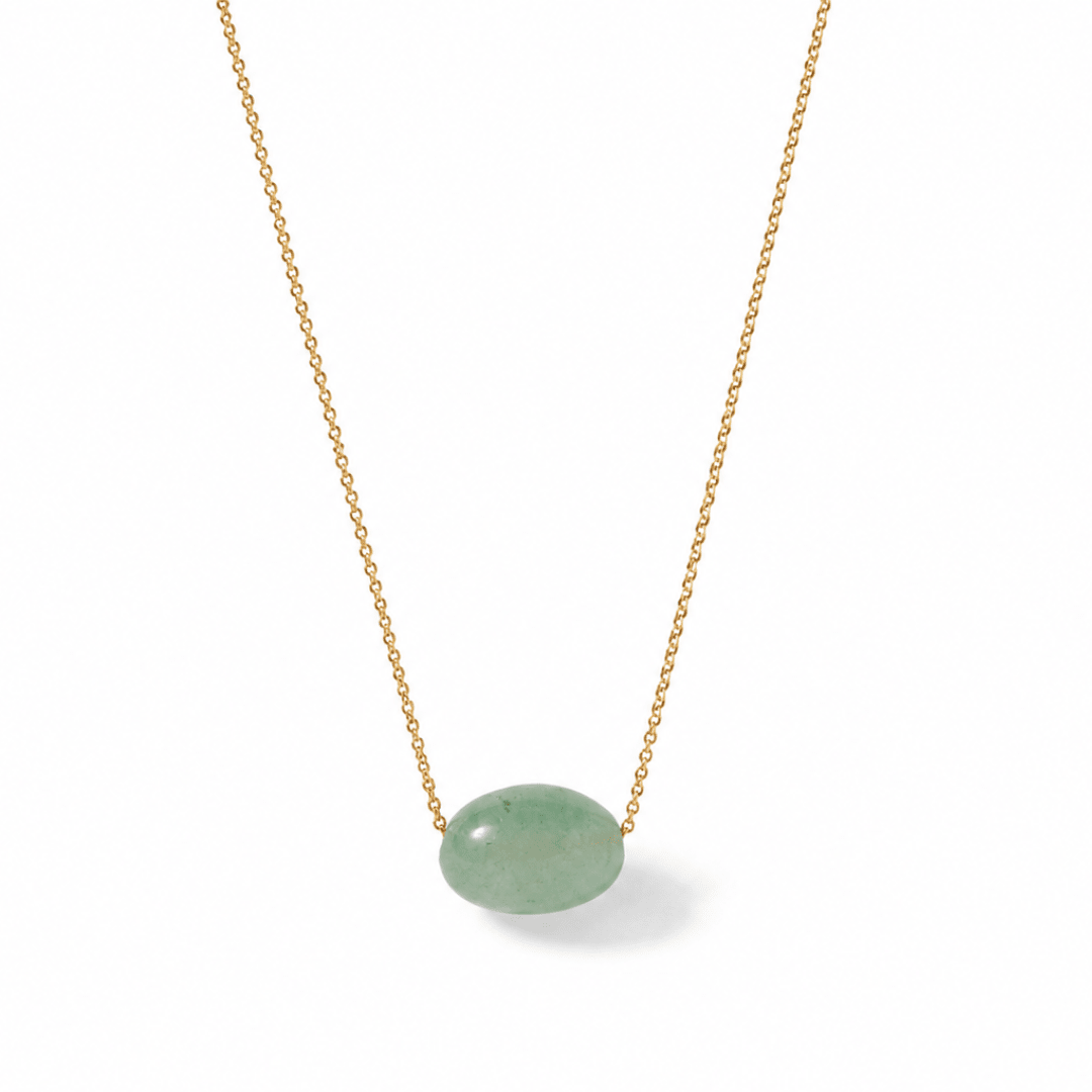 GREEN AVENTURINE GRATITUDE NECKLACE - COLLARES - Malandra Jewelry - TC885