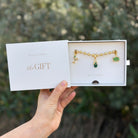 GREEN NIGHT CHARMS GIFT SET - SETS DE REGALO - Malandra Jewelry - SET174 EYHP14/EYHD113/EYHD118/EYHD120