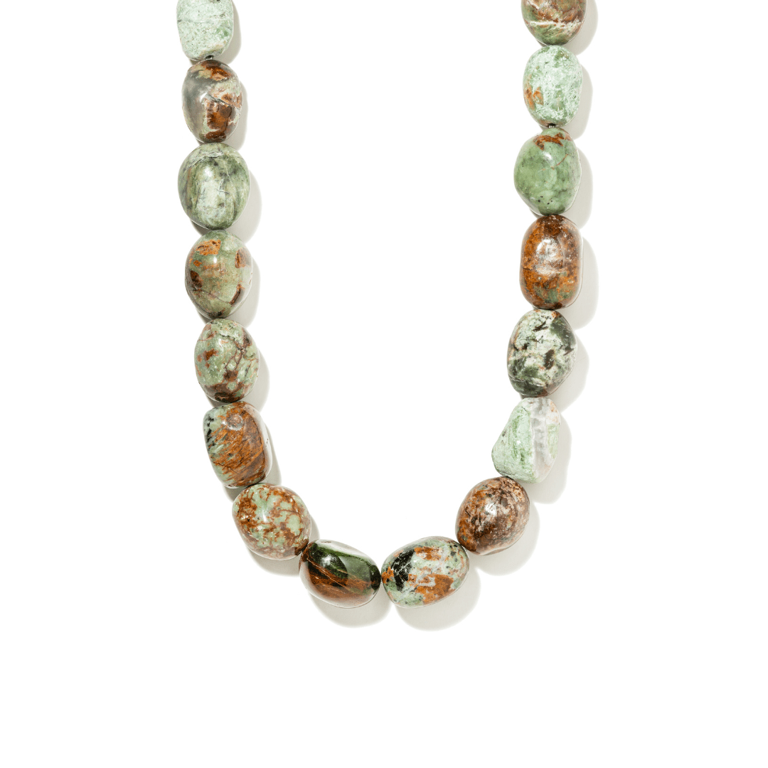 GREEN OPAL TERRA NECKLACE - COLLARES - Malandra Jewelry - TC2126