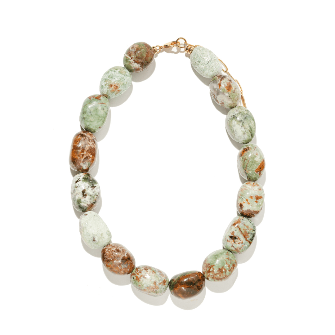 GREEN OPAL TERRA NECKLACE - COLLARES - Malandra Jewelry - TC2126