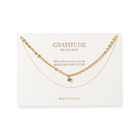 GREEN TOURMALINE LAYER GRATITUDE NECKLACE - COLLARES - Malandra Jewelry - TC2208