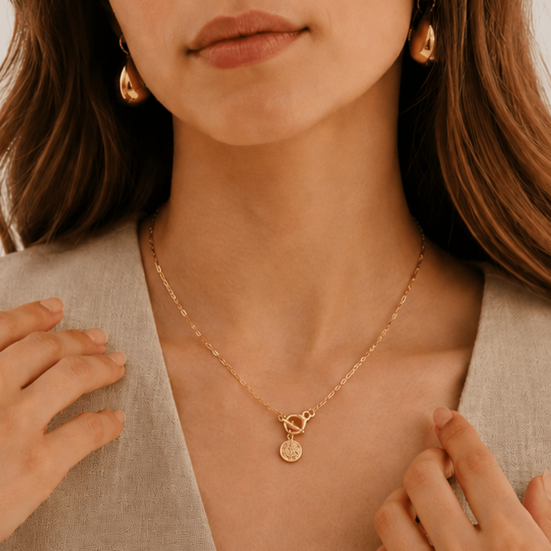 GUARDIAN SAINT BENEDICT NECKLACE - COLLARES - Malandra Jewelry - TC2474