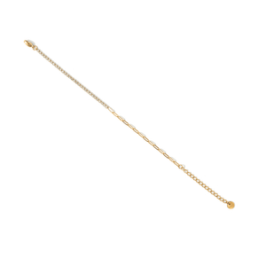 HALF TENNIS DUO BRACELET - PULSERAS - Malandra Jewelry - EUWP130-JDBW2403021-WE