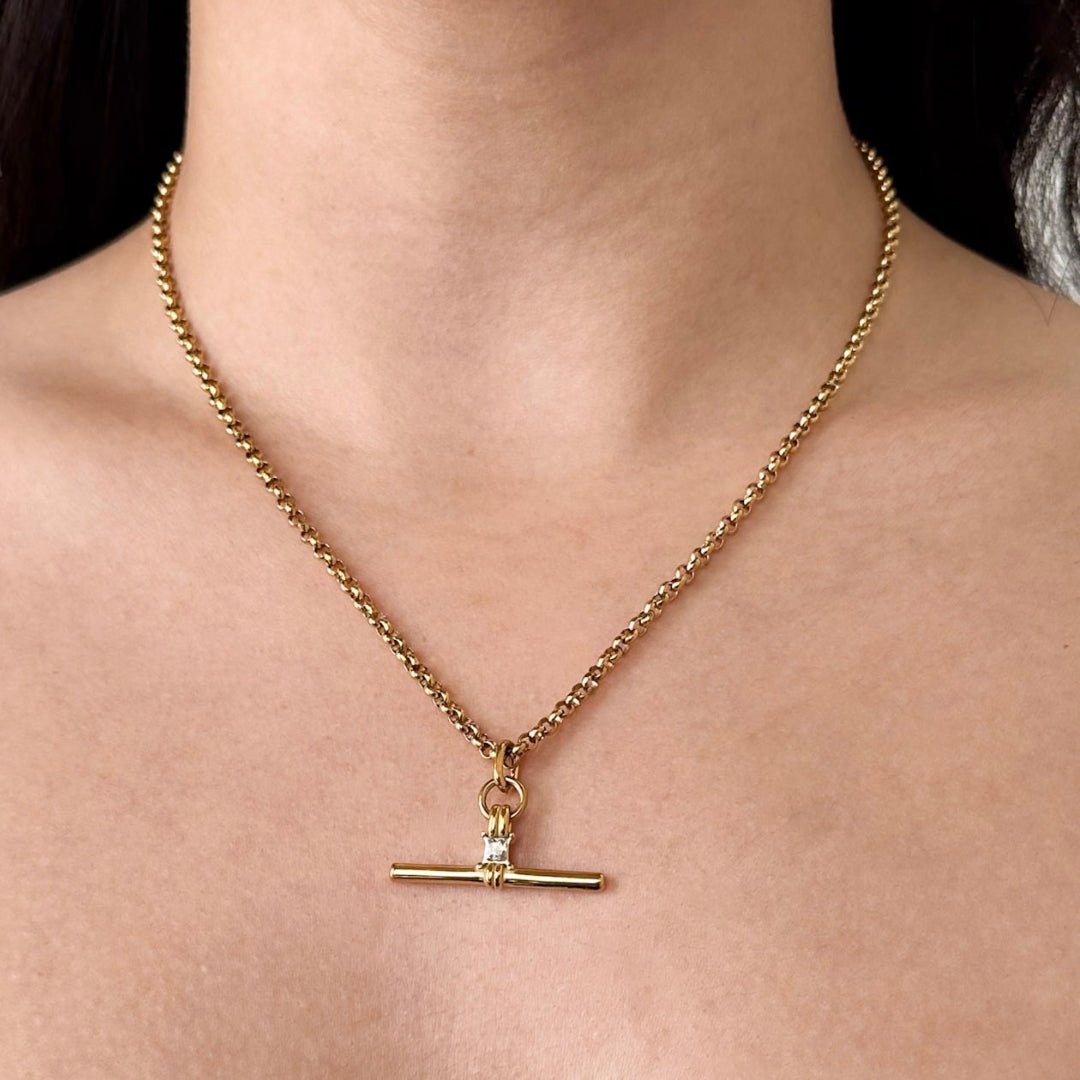 HALO BAR DROP NECKLACE - COLLARES - Malandra Jewelry - EUWC471-JDN0312270