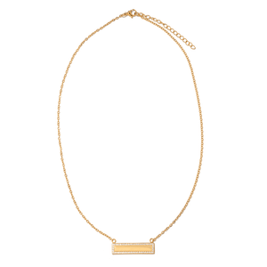 HALO CUSTOM PLAQUE NECKLACE - COLLARES GRABADOS - Malandra Jewelry - LJC5-JT-NB2960