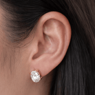 HALO OVAL EARRINGS - ARETES - Malandra Jewelry - EUWA329-JDE0308029-1