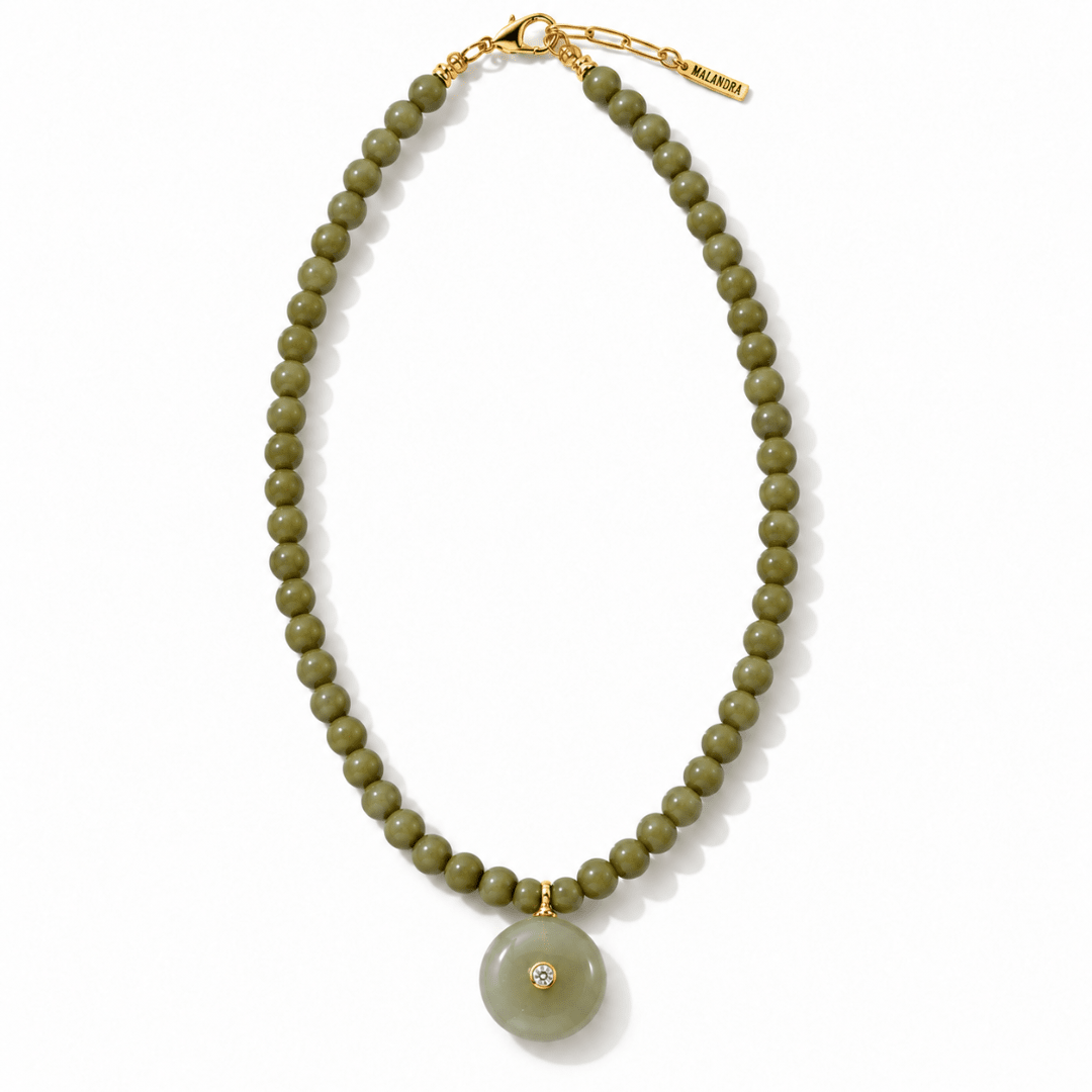 Harmony Jade Gaia Necklace - COLLARES - Malandra Jewelry - TC2714