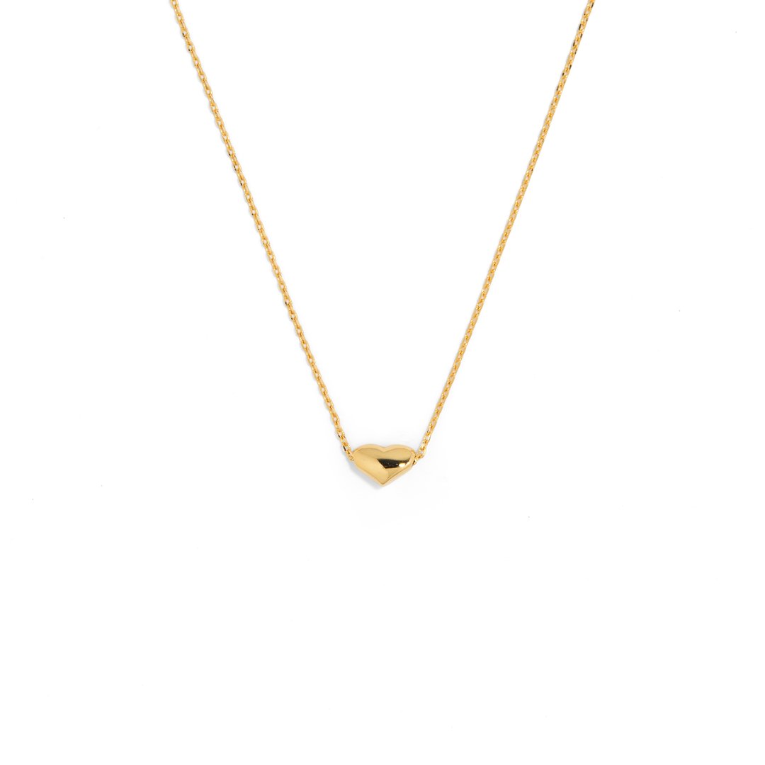 HEART BOLD GOLDEN NECKLACE - COLLARES - Malandra Jewelry - TC1580