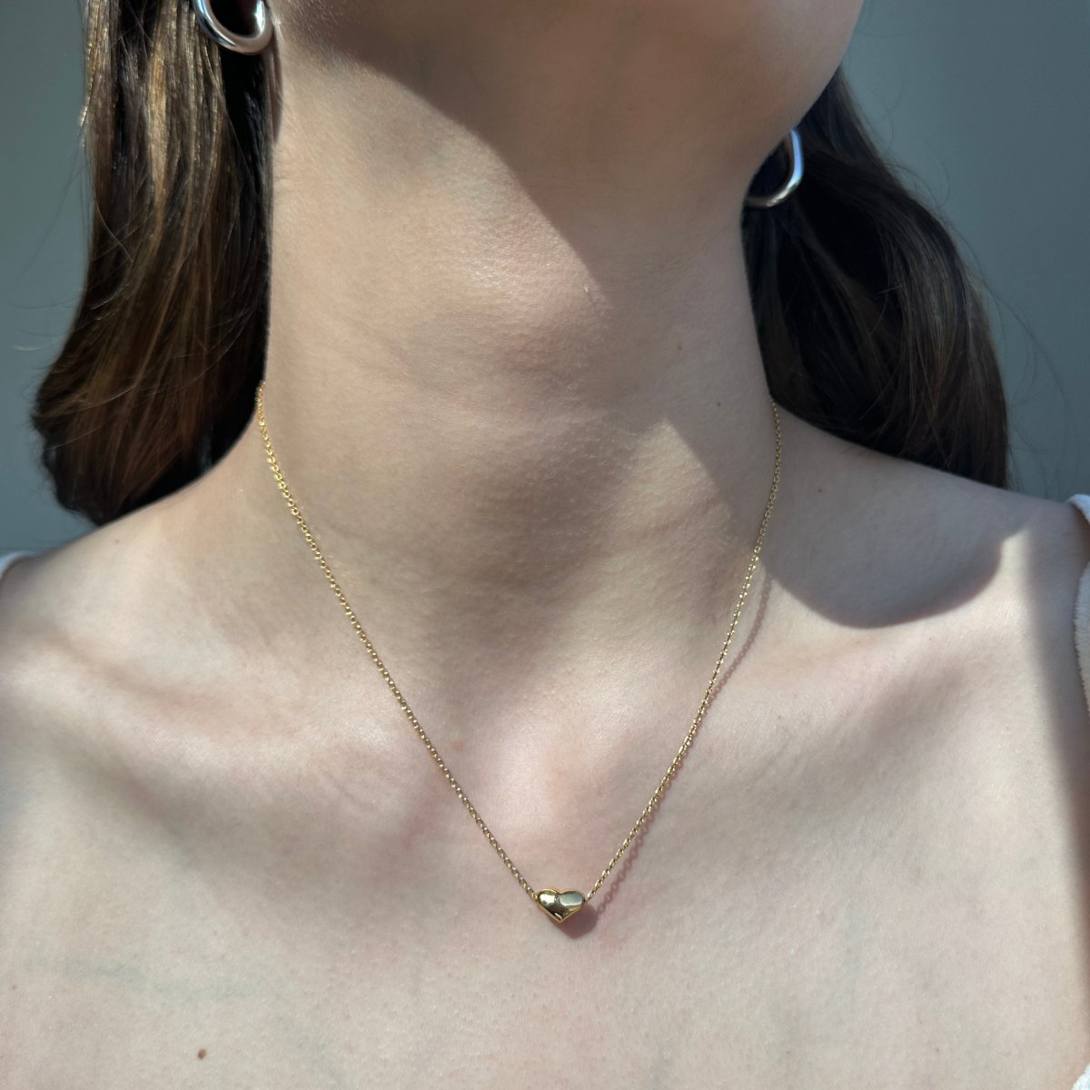 HEART BOLD GOLDEN NECKLACE - COLLARES - Malandra Jewelry - TC1580