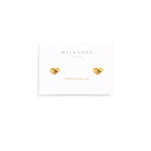 HEART BOLD STUDS - ARETES - Malandra Jewelry - VCA205-4014