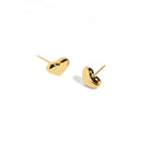 HEART BOLD STUDS - ARETES - Malandra Jewelry - VCA205-4014