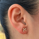 HEART & BOW EARRINGS SET - ARETES - Malandra Jewelry - ZWA100-QX04081BY