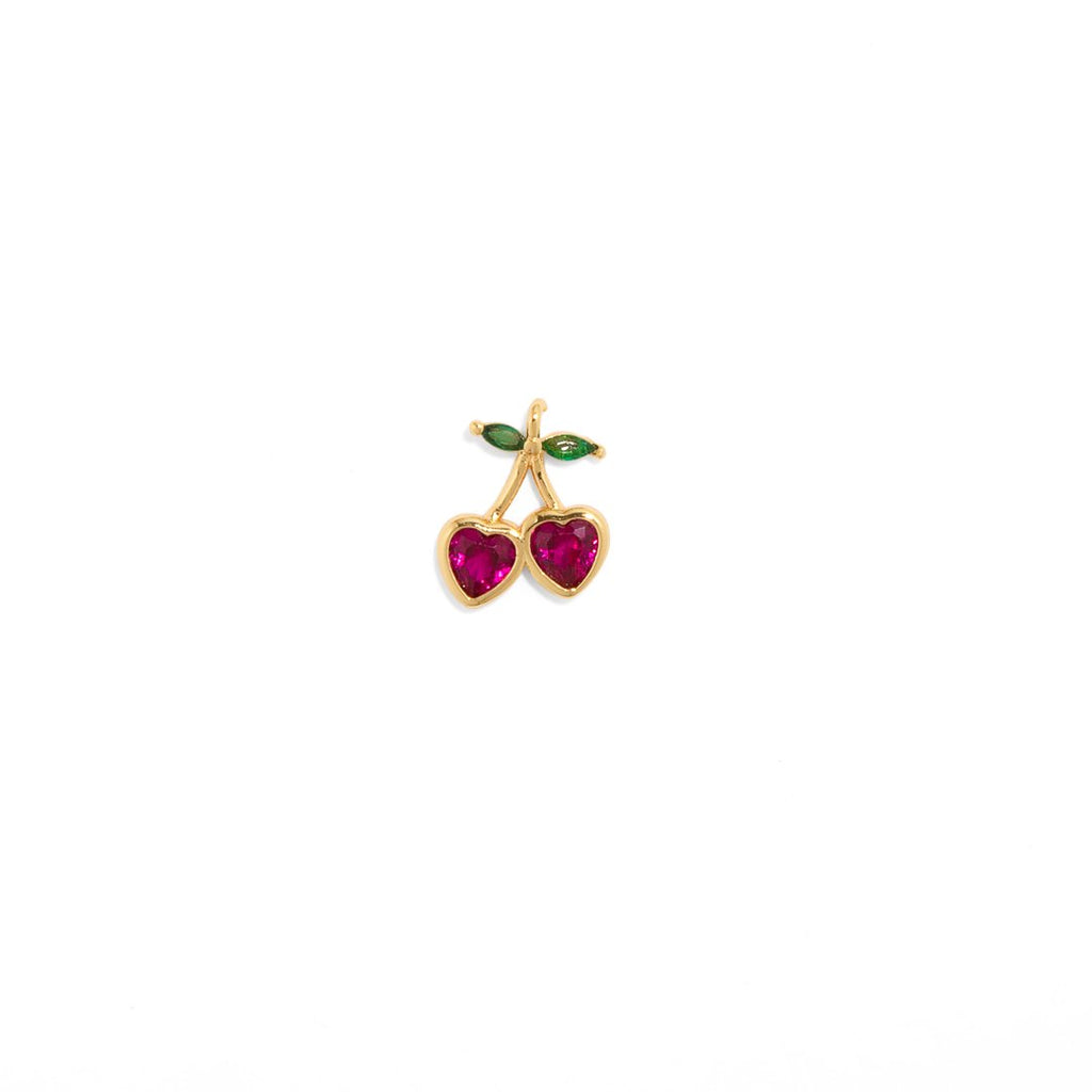 HEART CHERRY CHARM - DIJES - Malandra Jewelry - ETD11 - AC820