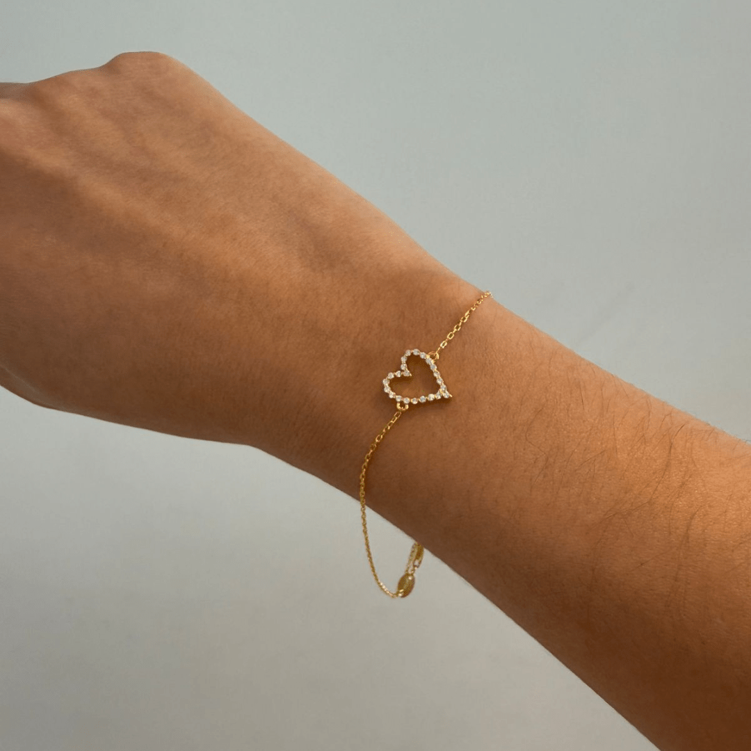 HEART LINE SERENA BRACELET - PULSERAS - Malandra Jewelry - EAWP84 - MMB124