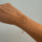 HEART LINE SERENA BRACELET - PULSERAS - Malandra Jewelry - EAWP84 - MMB124