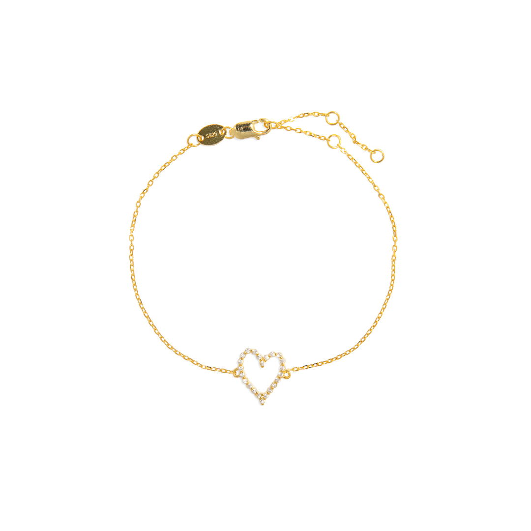 HEART LINE SERENA BRACELET - PULSERAS - Malandra Jewelry - EAWP84 - MMB124