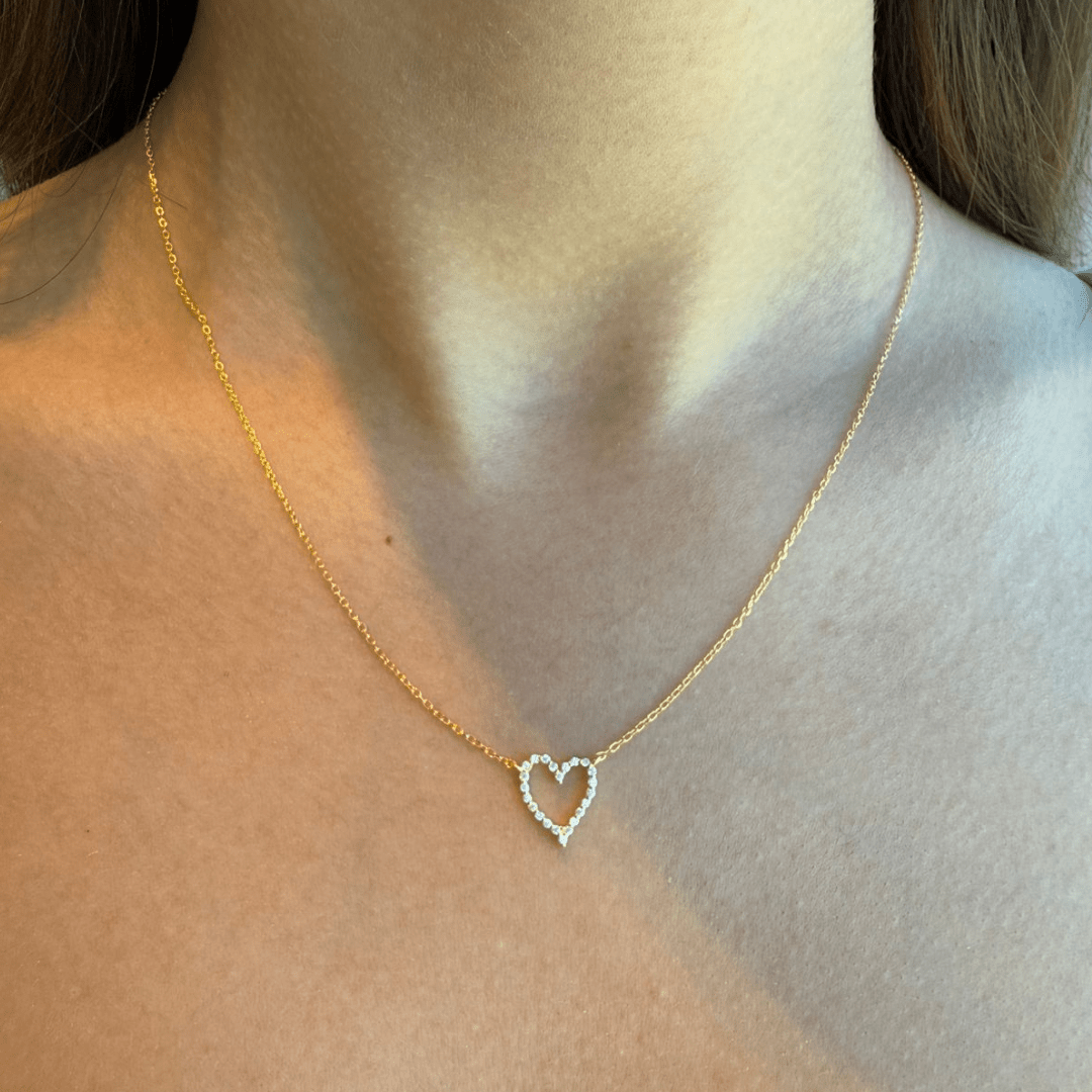 HEART LINE SERENA NECKLACE - COLLARES - Malandra Jewelry - EAWC82 - M240824000040