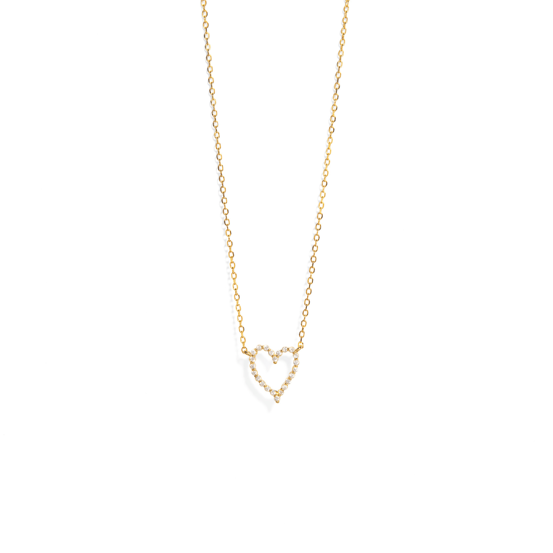 HEART LINE SERENA NECKLACE - COLLARES - Malandra Jewelry - EAWC82 - M240824000040