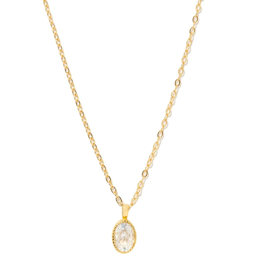 HEIRLOOM OVAL NECKLACE - COLLARES - Malandra Jewelry - EOBC19-xl764