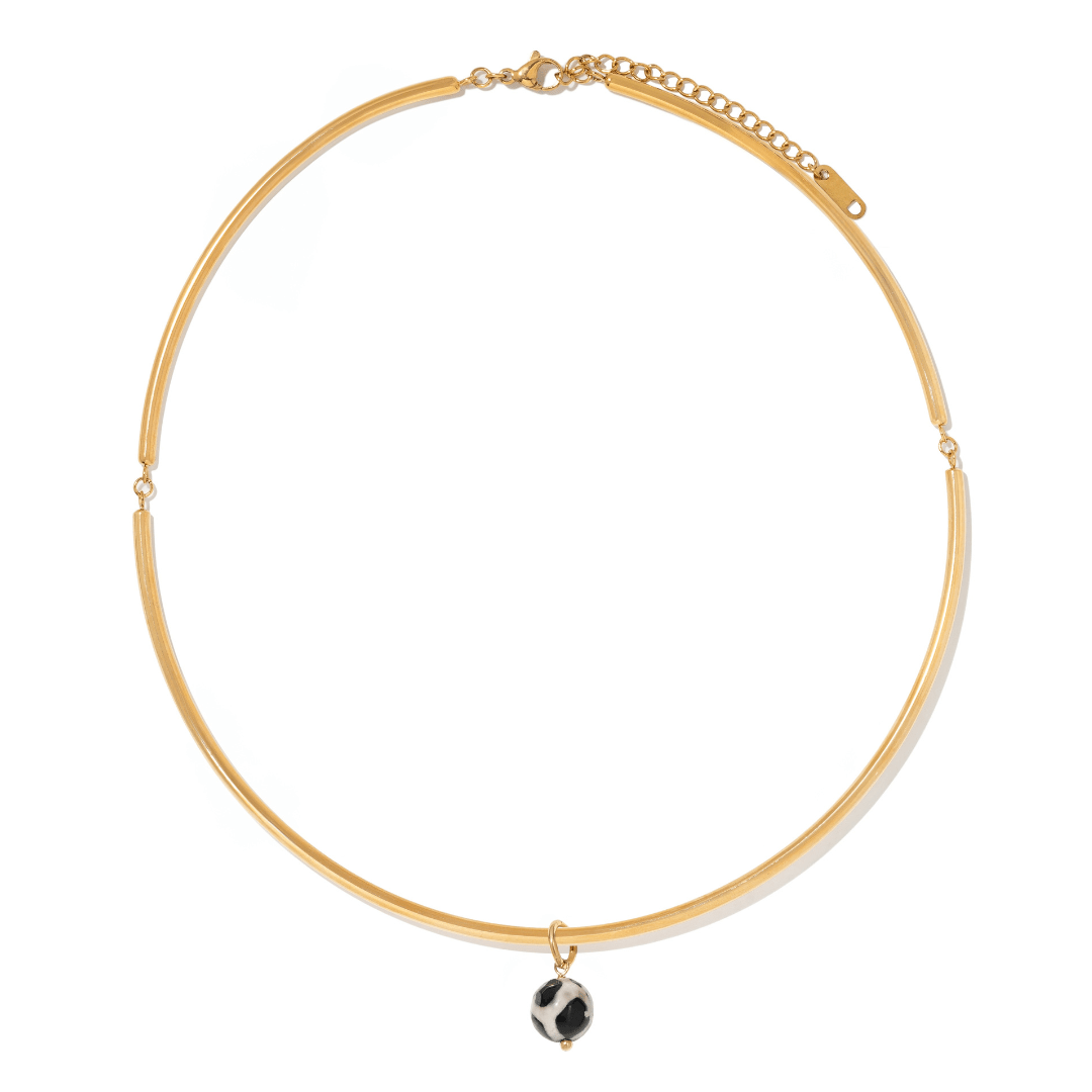Holstein Agate Gaia Choker - COLLARES - Malandra Jewelry - TC2735