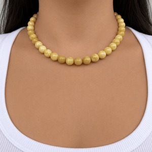 HONEY JADE TERRA NECKLACE - COLLARES - Malandra Jewelry - TC2515