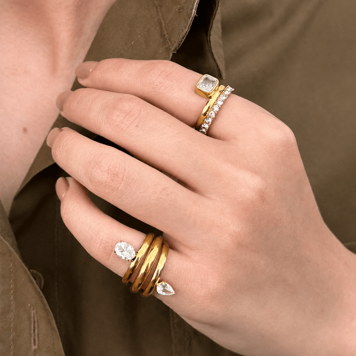 ICON OVAL PINKY RING - ANILLOS - Malandra Jewelry - EUWR256.4-DZJDR202506235NINA