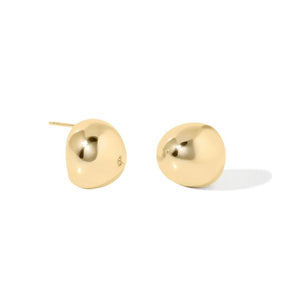 ICONIC GOLDEN DOME EARRINGS - ARETES - Malandra Jewelry - ZOA32-G48149I0Z3