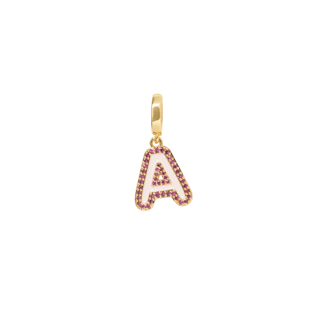 INITIAL CHARM - DIJES - Malandra Jewelry - EYHD122.A