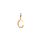 INITIAL CHARM - DIJES - Malandra Jewelry - EYHD122.C