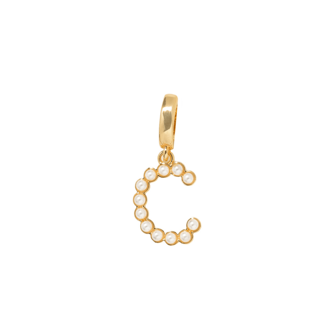 INITIAL CHARM - DIJES - Malandra Jewelry - EYHD122.C