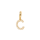 INITIAL CHARM - DIJES - Malandra Jewelry - EYHD122.C
