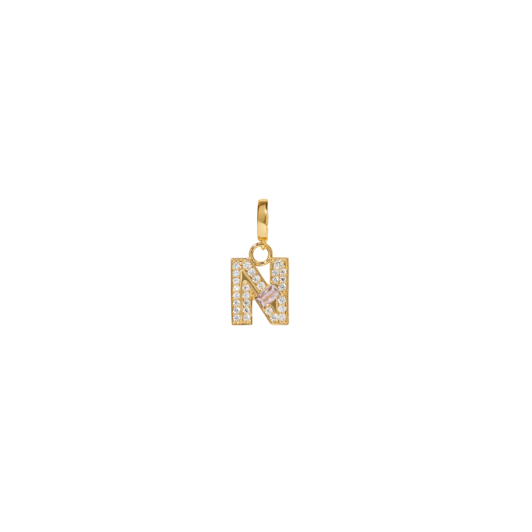 INITIAL CHARM - DIJES - Malandra Jewelry - EYHD122.N