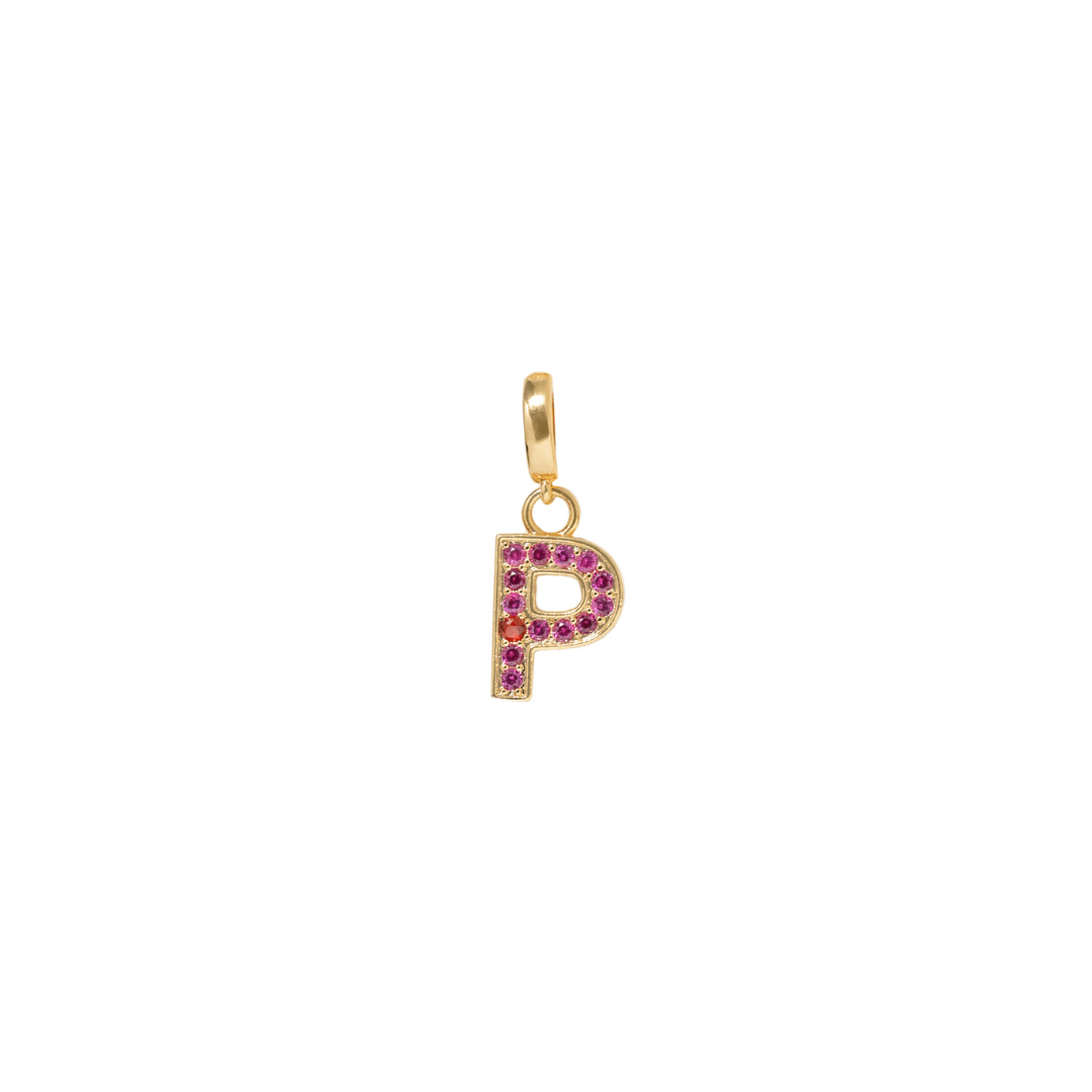 INITIAL CHARM - DIJES - Malandra Jewelry - EYHD122.P