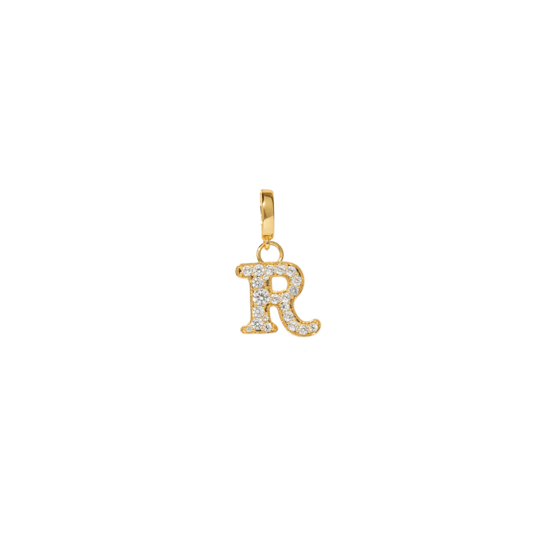 INITIAL CHARM - DIJES - Malandra Jewelry - EYHD122.R