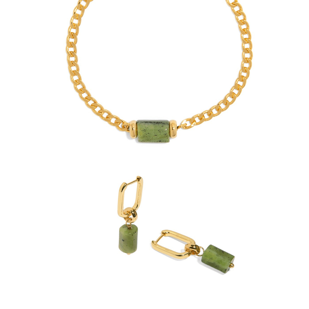 JADE AURA GIFT SET - SETS DE REGALO - Malandra Jewelry - SET119-TP1618 TA1628