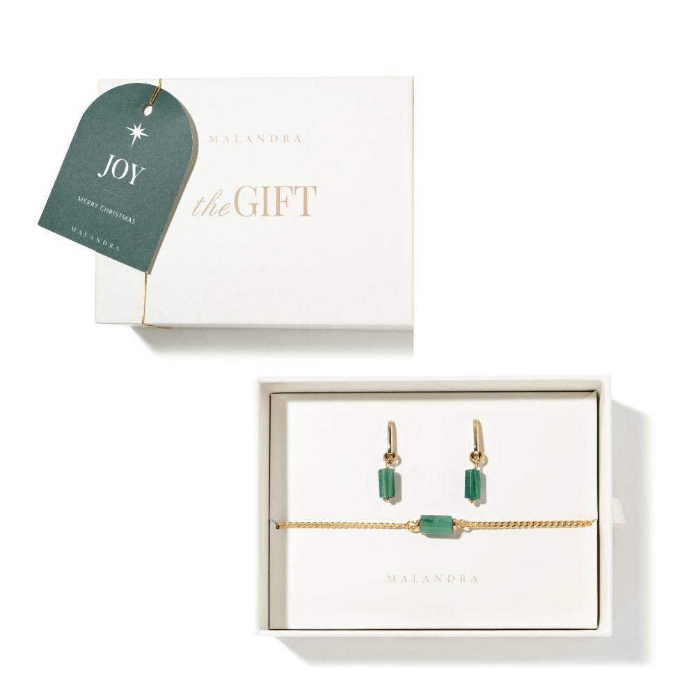 JADE AURA GIFT SET - SETS DE REGALO - Malandra Jewelry - SET119-TP1618 TA1628