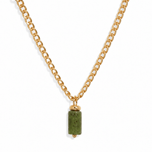 JADE V AURA NECKLACE - COLLARES - Malandra Jewelry - TC1179