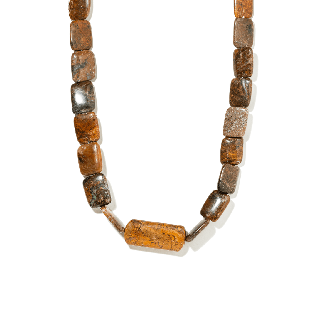 JASPER QUARTZ TERRA NECKLACE - COLLARES - Malandra Jewelry - TC2137
