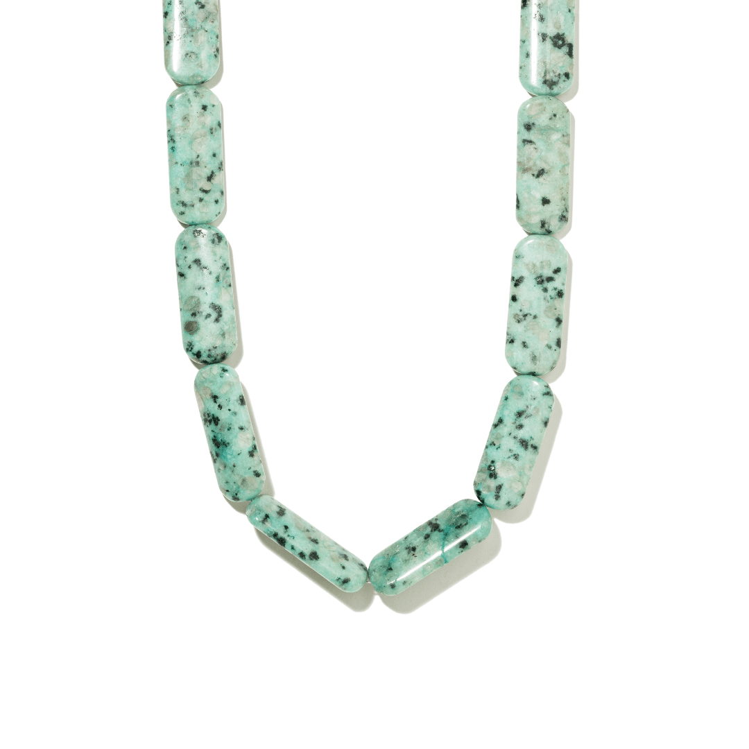 KIWI JASPER TERRA NECKLACE - COLLARES - Malandra Jewelry - TC2129