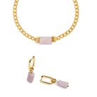 KUNZITE AURA GIFT SET - SETS DE REGALO - Malandra Jewelry - SET114-TA1623 TP1613