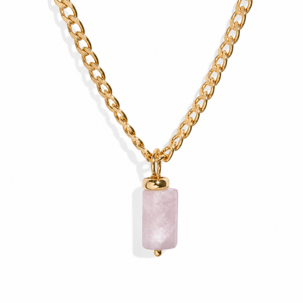KUNZITE V AURA NECKLACE - COLLARES - Malandra Jewelry - TC1184