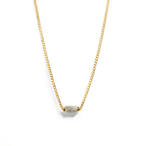 LABRADORITE AURA NECKLACE - COLLARES - Malandra Jewelry - TC1182