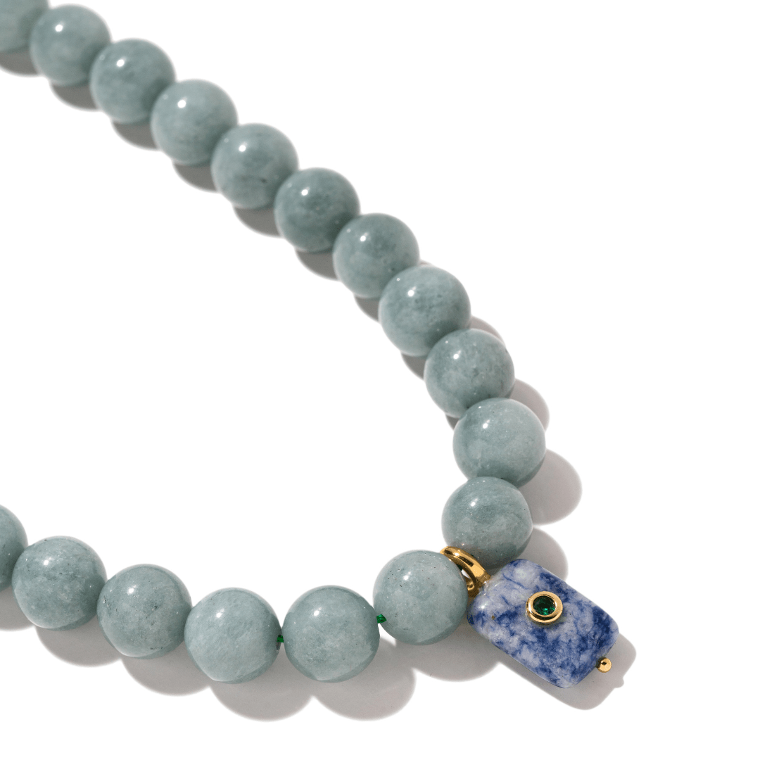 LAGOON SODALITE GAIA NECKLACE - COLLARES - Malandra Jewelry - TC2503