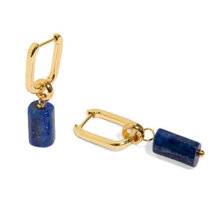 LAPISLAZULI AURA EARRINGS - ARETES - Malandra Jewelry - TA1624