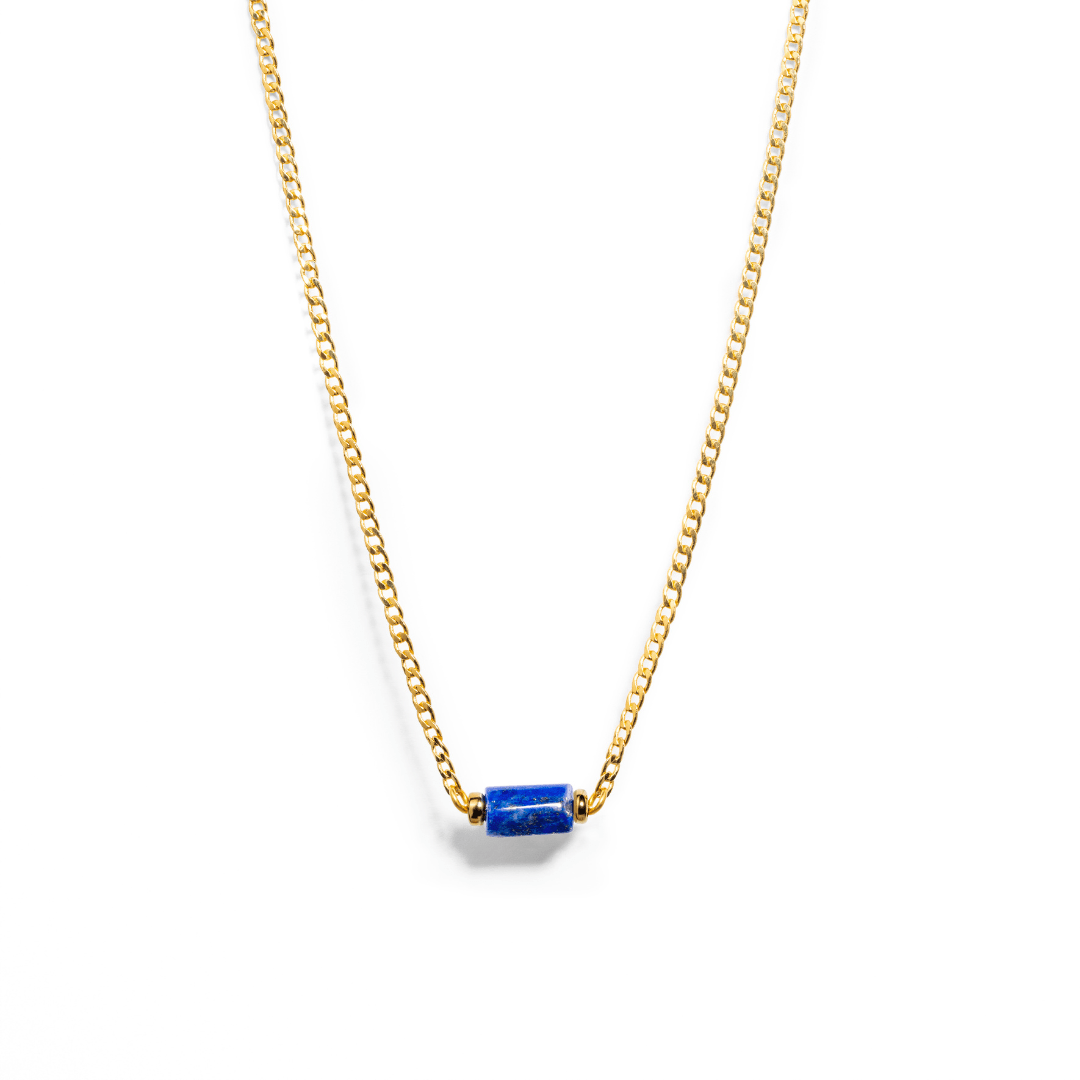 LAPISLAZULI AURA NECKLACE - COLLARES - Malandra Jewelry - TC1181
