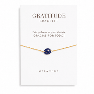 LAPISLAZULI GRATITUD BRACELET - PULSERAS - Malandra Jewelry - TP1651