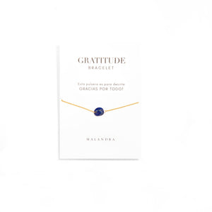 LAPISLAZULI GRATITUD BRACELET - PULSERAS - Malandra Jewelry - TP1651