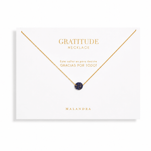 LAPISLAZULI GRATITUDE LUXE NECKLACE - COLLARES - Malandra Jewelry - TC1640